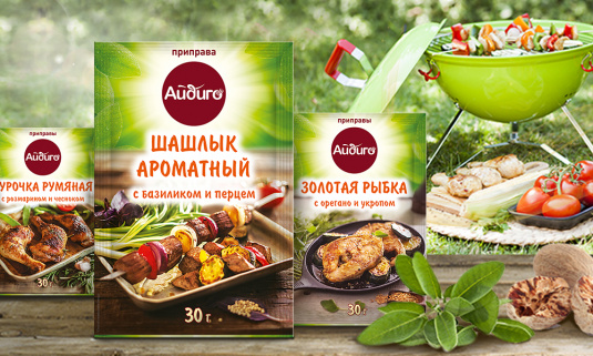 Рыба и овощи на гриле