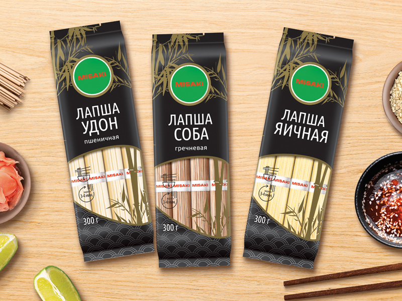 Новинки бренда MISAKI: яичная, гречневая и пшеничная лапша