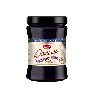 Джем черничный с кусочками ягод "САВА"