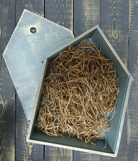 Ящик деревянный Домик 38*27*12 см