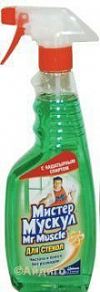 Средство для стекла Мистер Мускул с нашатырным спиртом