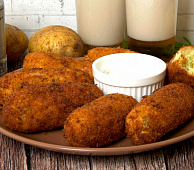 Картофельные котлеты с сыром 