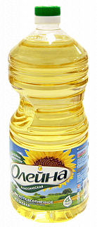 Масло подсолнечное рафинированное Олейна 2 л