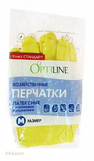Перчатки латексные OptiLine М Перчатки латексные OptiLine М