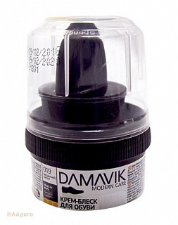 Крем-блеск с губкой бесцветный "Дамавик"