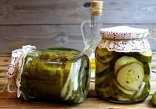 Огурцы, маринованные кружочками