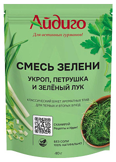 Смесь зелени лук резанец, укроп, петрушка