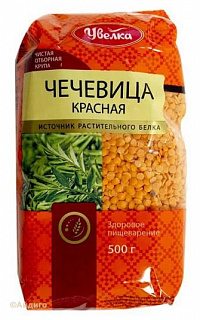 Крупа  чечевица красная