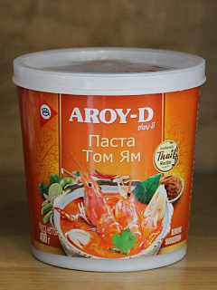 Соус Паста Том Ям на основе растительных сливок в пластиковой бутылке Aroy-D