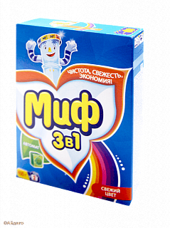 Стиральный порошок Миф Колор автомат свежий цвет 400гр