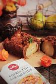 Шоколадный кекс с пряностями и целыми грушами
