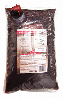 Морс концентрированный брусничный 2 литра