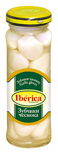 Чеснок зубчики в стеклянной банке 100 г Иберика