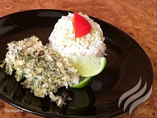 Филе рыбы под ароматной крошкой