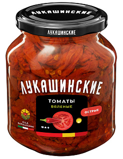 Томаты вяленые в масле острые "Лукашинские"