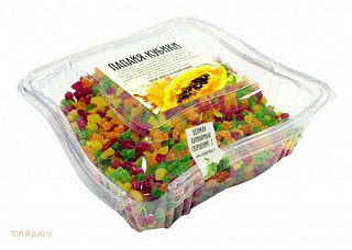 Цукаты из папайи кубиками