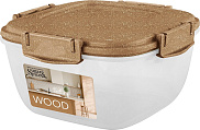 Контейнер для продуктов Sugar Wood 1л, квадрат, 1шт