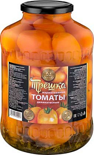 Томаты маринованные деликатесные (желтые) "ТРЁШКА"