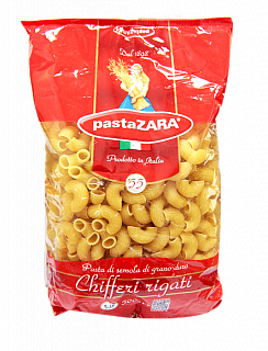 Макароны рожки рифленые №055 Pasta Zara