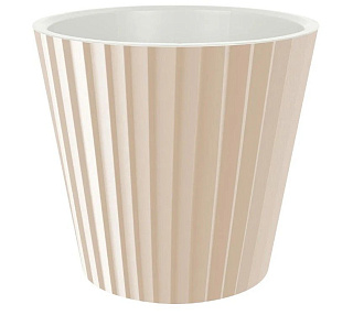 Горшок для цветов Песок D230 мм 5,8л молочный шоколад