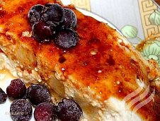 Творожная запеканка в пароварке с соусом “Каджета”