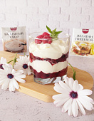 Ленивый чизкейк с клубничным вареньем