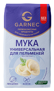 Мука универсальная для пельменей без глютена, Гарнец