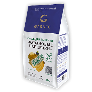 Смесь для выпечки Банановые панкейки без глютена без сахара Гарнец