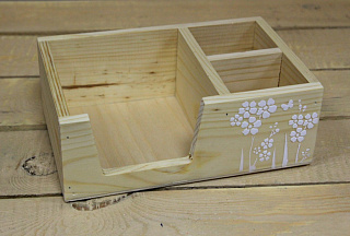 Подставка с двумя отсеками 15*23*8 см