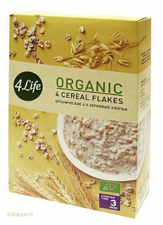 Хлопья органические 4-х зерновые