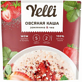 Овсяная каша с земляникой и семенами чиа Yelli