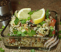 Мятный салат с булгуром