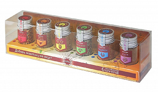 Подарочный набор "Экзотика" 6 приправ Подарочный набор "Экзотика" 6 приправ