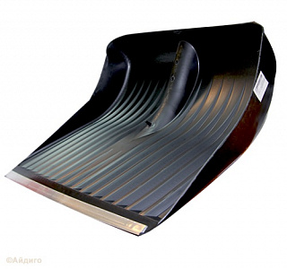 Лопата для снега 45*40 (пластмасса+оцинковка) без черенка