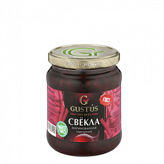 Свекла маринованная (резанная) GUSTUS