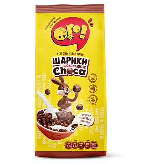 Завтраки сухие Шоколадные шарики CHOCA, ОГО!