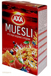 Мюсли хрустящие медовые с ягодами
