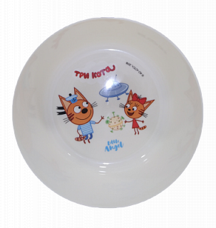 Детская миска Три кота Космическое путешествие