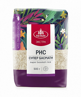 Рис супер басмати Агро Альянс Экстра