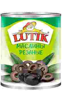 Маслины резанные сухой вес 1560 г Lutik