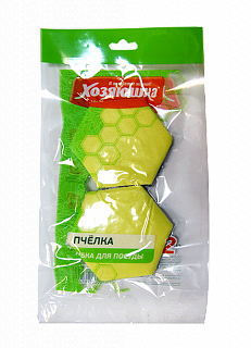 Губка для тефлоновых покрытий "Хозяюшка Мила Пчелка" 2 шт.