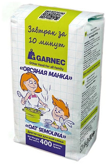 Крупа овсяная Овсяная манка Гарнец