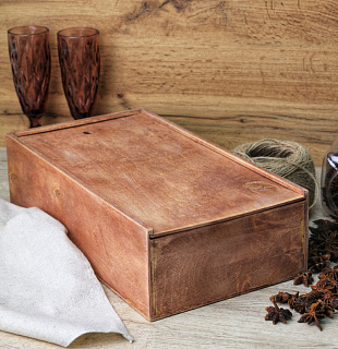 Ящик-пенал деревянный 36*19*8 см