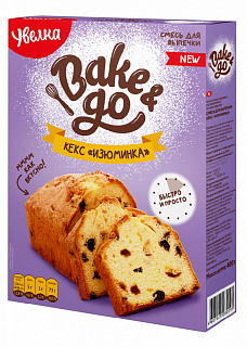 Кекс "Изюминка" Bake 400 г  "Увелка"