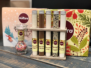 Подарочный набор приправ и специй "Для выпечки",  5 колб