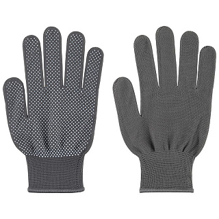 Перчатки садовые Капелька серые р-р 8 (М)