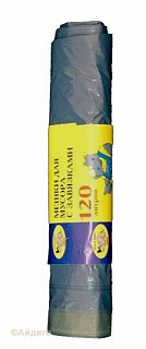 Пакеты для мусора Мультипласт 35л 15шт с завязками