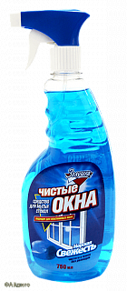 Средство для стекла Золушка с пульвиризатором Морская свежесть 750мл