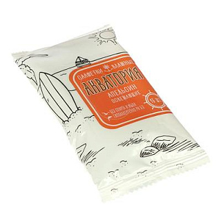 Салфетки влажные Акватория Апельсин 15 шт.