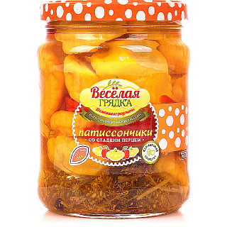 Патиссоны со сладким перцем "Веселая грядка"